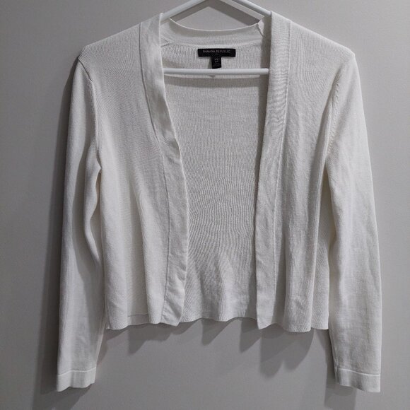 Banana Republic white open-front cardigan, Size XS - Picture 1 of 4